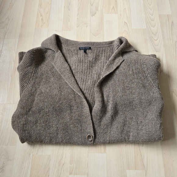 Eileen Fisher Sweaters - Eileen Fisher 100% Baby Alpaca Button Front Cardigan Size XL
